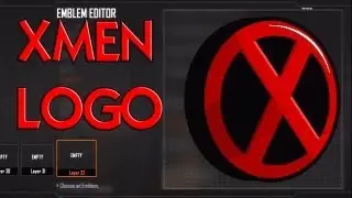 Black Ops 2 - EASY X-Men Logo Emblem Tutorial 3D