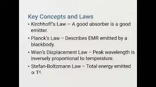 Key concepts & laws #electromagneticradiation#science #youtubeshorts#youtube#meteorology #radiation