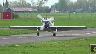 A rare treat  VINTAGE  1975 ,    YAKOVLEV   YAK50  arr F AZXK , Ostend Airport