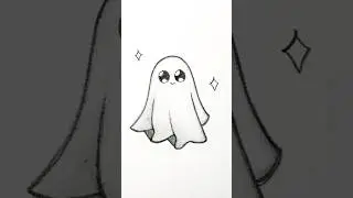 Cute ghost drawing ideas #cute #art #drawing #shorts