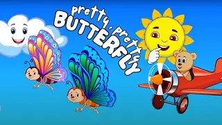 PRETTY PRETTY BUTTERFLY | Fun and Educational Sing-Along for Kids | JBBearz