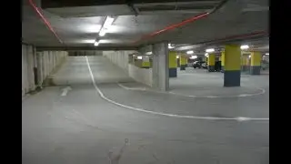 Indoor car parking with ramp - lighting design