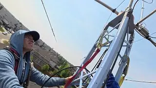 Part 5 Ham Radio tower and Antenna installation: Hf Beam