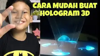 Almer Go Membuat Hologram 3D Pakai Mika Kardus Bekas #shorts