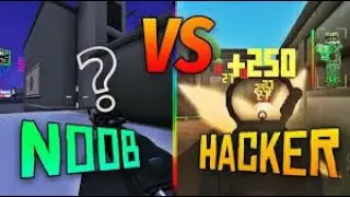 Pro Vs Noob Possibly HACKER (Krunker)