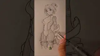 Como dibujar cuerpos femeninos como un Pro en menos de 30 segundos. #nejire #myheroacademia