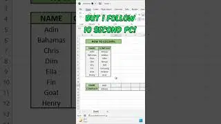 99% PEOPLE ARE DOING THIS MISTAKE: Transpose Function 🔄 | MS-EXCEL | 10 Second PC | #shorts #excel