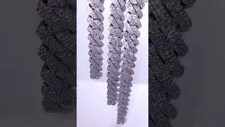 20mm Triple Row Diamond Prong Link Chain ➡️ Link In Description #shorts