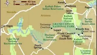 grand canyon usa map