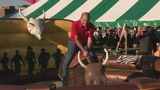 The bull got 5 On Your Side chief meteorologist Scott Connell at Pevely Days