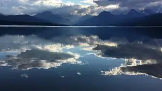 Lake McDonald in Glacier Nt. Park from Apgar on June 16, 2021
