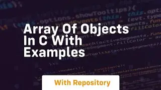 array of objects in c with examples