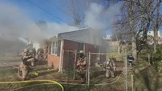 Montgomery County Fire and Rescue battle house fire