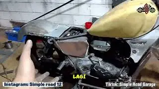 Cara membuat Motor Custom sendiri di rumah || alat seadanya #viral #cara #custom #dirumahaja 
