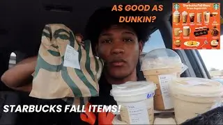 2025 STARBUCS FALL TASTE TEST || Will it beat DUNKIN? *REVIEW*