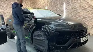 Brand New Lamborghini Urus Detailing, Buffer Trail Removal, Machine Polishing