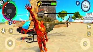 Facing Off Against Giant Stone Attack In Rope Hero Mafia City
