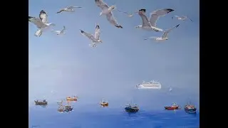 2025 . Morning at the Harbor Ride ,by New Renaissance's Master T.Palchuk