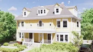 West Cambridge Victorian - Exterior Video Render