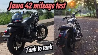 Jawa 42 mileage test (Tank to tank)