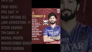 Rcb playing XI 💀❓