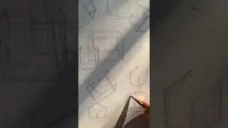Square shapes of different Angles drawing