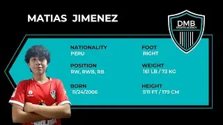 Matias Jimenez (RW, RWB, RB) Soccer Recruiting Video - Committed to Strive Academy