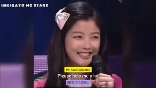 Kim Yoo-jung 🌷 at age 15 🌷 youngest mc of  Inkigayo 🌷 cute 