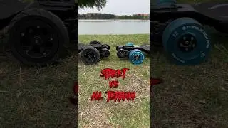 Electric Skateboards - Street Vs All Terrain! Who Wins?!? #electricskateboard #esk8 #fyp #contest