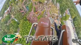 WOW! Insane Backwards Spike Toutatis Parc Asterix #shorts #themepark