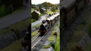 Mini Train Beside a Countryside House 🚂🏡