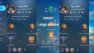 aw aw aw super girl | preset alight motion | mlbb