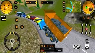 Backhoe Loader JCB Heavy Dump Truck Driving Offroad - JCB Driving 2 Game - Android GamePlay 