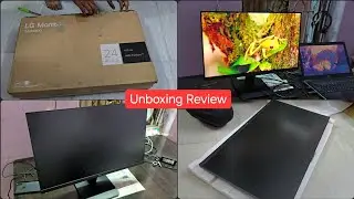 LG 24 inch Monitor Unboxing Review IPS FHD Monitor 1920 x 1080 100Hz, sRGB 99% Virtual Borderless