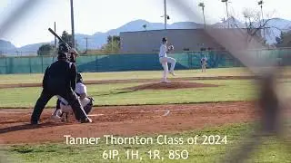 Thornton, Tanner OF/LHP (@Tanner_T14) CO2024 class rank 20/378 - On the bump; 6IP, 1H, 1R, 8SO