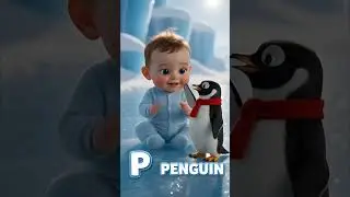 P is for Penguin! 🐧 | Learn ABCs for Toddlers | 4K 3D Animation | OpticTots #Shorts