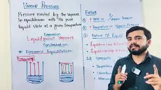 Vapour Pressure | Class 11 Chemistry | Chapter 5 | New Book Important Long for Board Exam