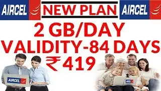 aircel announces new rs 419 plan with 2gb data per day for 84 days
