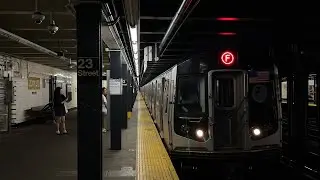 IND 8 Av Line: R160/R179/R211A (C) (E) (F) Local Trains @ 23 Street