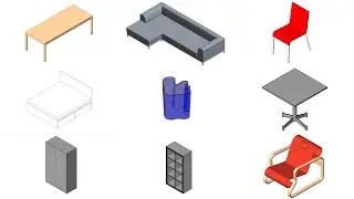 Free Revit Families -  Furniture
