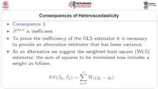Consequences of heteroscedasticity