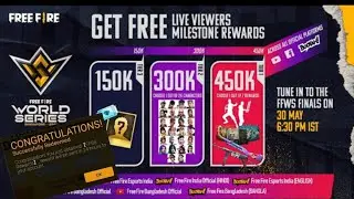 🔥🔥ffws live watching milestone completed || redeem code