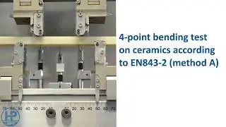4-point bending test on ceramics according to EN 843-2 (method A)