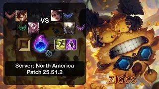 Ziggs APC + Rakan vs Samira + Pantheon - NA GrandMaster - Patch 25.S1.2