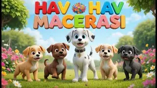 5 Küçük Köpek – Hav Hav Neşeli Çocuk Şarkısı ve Eğlenceli Animasyon 🐶