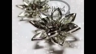 Crystal Metal Button / Filigree - Perltrend