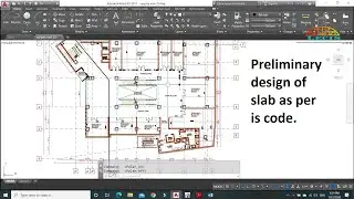 Preliminary design of slab with secondary beam