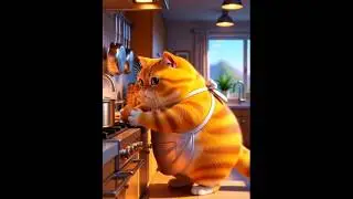 Cat Chef Ki Cooking Fail 😂🍳&rdquo;Ye Billi Chef Ban&rsquo;ne Nikli Thi&hellip; Phas Gayi! 😹🐟&rdquo;