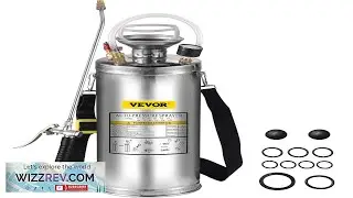 VEVOR 2Gal Stainless Steel Sprayer Set with 20 