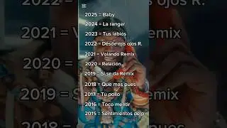 La canci&oacute;n de Sech m&aacute;s escuchadas por a&ntilde;o 2015 - 2025 🥇😎🇵🇦